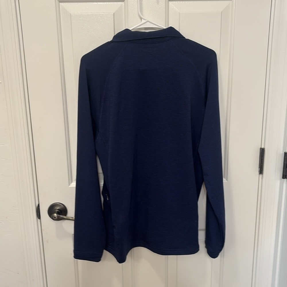 Bonobos Golf Quarter Zip Slim Fit in Navy - Picture 3 of 5